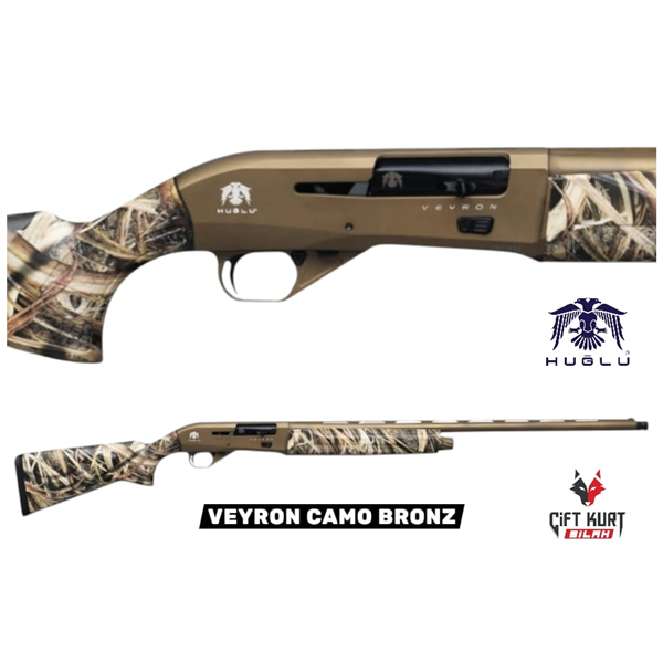 Huğlu VEYRON CAMO BRONZ Tüplü Şarjörlü Yarı Otomatik Av Tüfeği